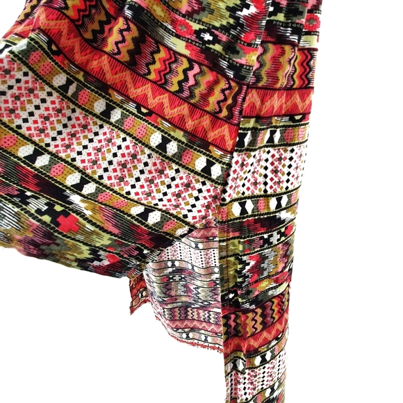 Mia Multicolor Pattern Short to Long Sleeveless Dress - Picture 2 of 6